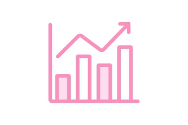 Ticari Büyüme Umutları duotone çizgi simgesi, vektör, piksel mükemmel, illüstratör dosyası