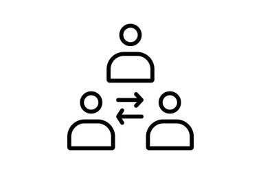 Uzlaşma çizgisi simgesi, vektör, piksel mükemmel, illüstratör dosyası