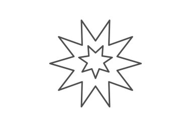 Patlamalar ince çizgi simgesi, vektör, piksel mükemmel, illüstratör dosyası