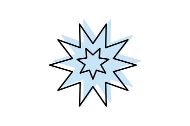 Patlamalar renk gölge ince çizgi simgesi, vektör, piksel mükemmel, illüstratör dosyası