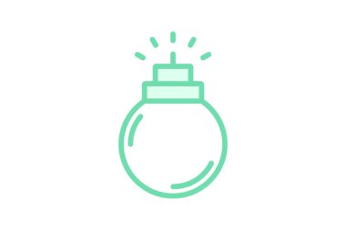 Bomba duotone satır simgesi, vektör, piksel mükemmel, illüstratör dosyası