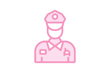 Özel Kuvvetler duoton satır simgesi, vektör, piksel mükemmel, illüstratör dosyası