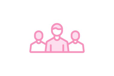 Liderlik duotone satır simgesi, vektör, piksel mükemmel, illüstratör dosyası