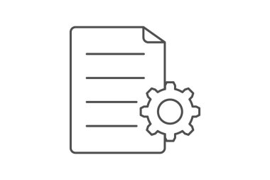 İnce çizgi simgesi, vektör, piksel mükemmel, illüstratör dosyası ayarlanıyor