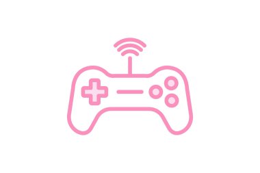 Gamepad duotone satır simgesi, vektör, piksel mükemmel, illüstratör dosyası