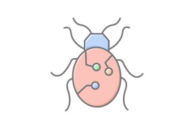 Yapay Yaşam doğrusal renk simgesi, vektör, piksel mükemmel, illüstratör dosyası
