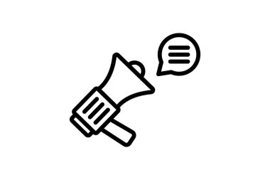 Viral Pazarlama çizgisi simgesi, vektör, piksel mükemmel, illüstratör dosyası