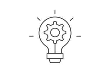 Yenilik ince çizgi simgesi, vektör, piksel mükemmel, illüstratör dosyası