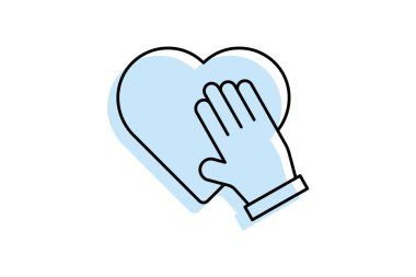 Dürüstlük rengi gölge ince çizgi simgesi, vektör, piksel mükemmel, illüstratör dosyası