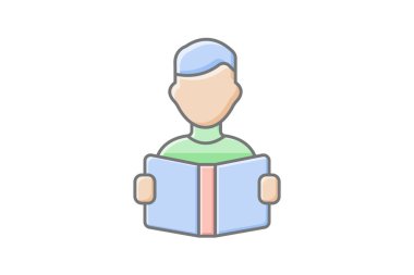 Doğrusal renk simgesi, vektör, piksel mükemmel, illüstratör dosyası öğreniliyor