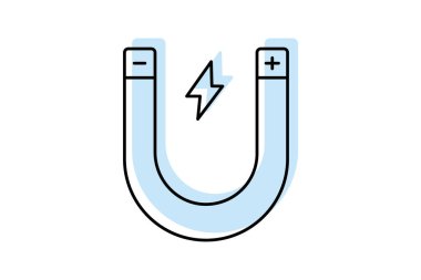 Enerji Yenileme renk gölge ince çizgi simgesi, vektör, piksel mükemmel, illüstratör dosyası