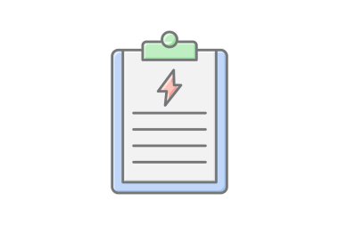 Enerji Politikası doğrusal renk simgesi, vektör, piksel mükemmel, illüstratör dosyası