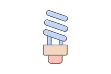 Enerji tasarrufu doğrusal renk simgesi, vektör, piksel mükemmel, illüstratör dosyası