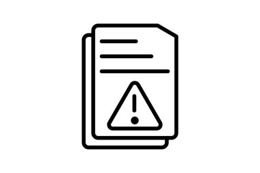 Dosya Hatası simgesi, vektör, piksel mükemmel, illüstratör dosyası