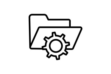 Dizin Ayarları satır simgesi, vektör, piksel mükemmel, illüstratör dosyası