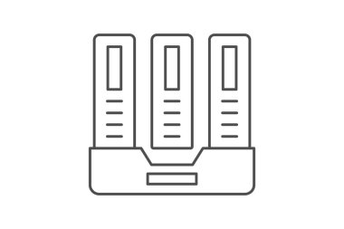 İnce çizgi simgesi, vektör, piksel mükemmel, illüstratör dosyası