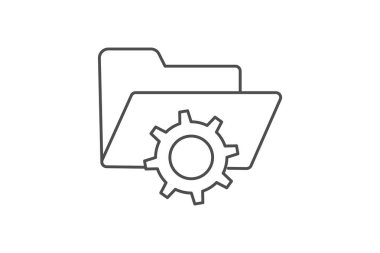 Dizin Ayarları ince simge, vektör, piksel mükemmel, illüstratör dosyası