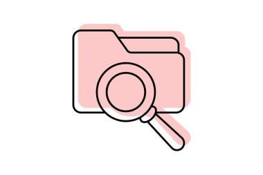 Dizin renk gölge ince çizgi simgesi, vektör, piksel mükemmel, illüstratör dosyası