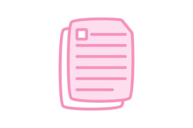 Belgeler duotone satır simgesi, vektör, piksel mükemmel, illüstratör dosyası