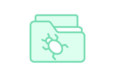 Dizin Etkilenmiş duoton çizgi simgesi, vektör, piksel mükemmel, illüstratör dosyası