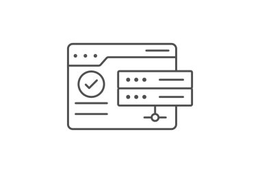 İnce çizgi simgesi, vektör, piksel mükemmel illüstratör dosyası sunuluyor