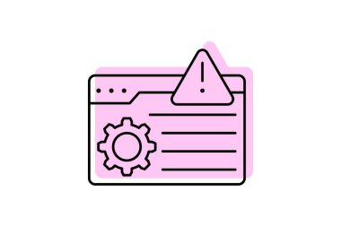 Erişim Engellenmiş renk gölge inceltici simge, vektör, piksel mükemmel, illüstratör dosyası