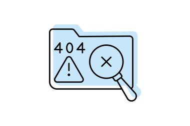 Veri bulunamadı Renk gölge ince çizgi simgesi, vektör, piksel mükemmel, illüstratör dosyası