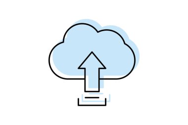 Bulut Renk gölge inceltici simge, vektör, piksel mükemmel, illüstratör dosyası yükle