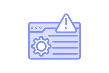 Erişim Reddedilmiş duotone satır simgesi, vektör, piksel mükemmel, illüstratör dosyası