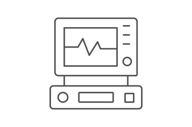 Tıbbi Ekipman İnceleme simgesi, vektör, piksel mükemmel, illüstratör dosyası