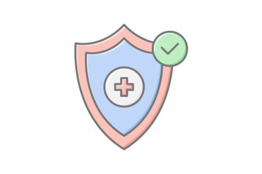 Tıbbi Önleme doğrusal renk simgesi, vektör, piksel mükemmel, illüstratör dosyası