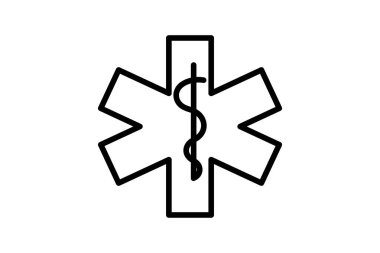 Tıbbi çizgi simgesi, vektör, piksel mükemmel, illüstratör dosyası