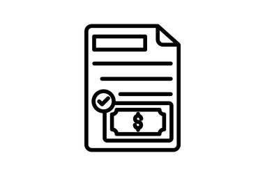 Ödeme Doğrulama Satırı simgesi, vektör, piksel mükemmel, illüstratör dosyası