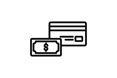 Ödeme Anlaşması çizgi simgesi, vektör, piksel mükemmel, illüstratör dosyası