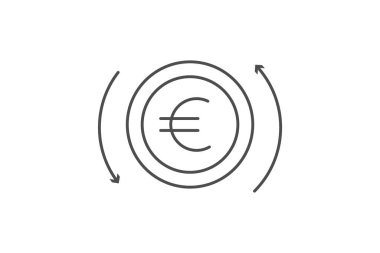 Ödeme İnce çizgi simgesi, vektör, piksel mükemmel, illüstratör dosyası