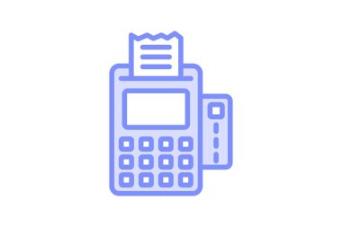 Ödeme Sistemi duotone satır simgesi, vektör, piksel mükemmel, illüstratör dosyası