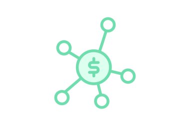 Ödeme işlemi duotone satır simgesi, vektör, piksel mükemmel, illüstratör dosyası