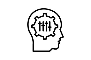 Kişisel Gerçekleştirme satır simgesi, vektör, piksel mükemmel, illüstratör dosyası