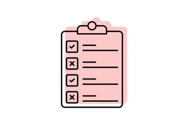 Kişisel Değerlendirme renk gölge inceliği simgesi, vektör, piksel mükemmel, illüstratör dosyası