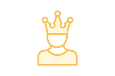 Özsaygı duoton çizgi simgesi, vektör, piksel mükemmel, illüstratör dosyası