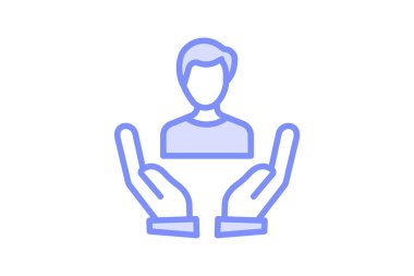 Self Care duotone satır simgesi, vektör, piksel mükemmel, illüstratör dosyası