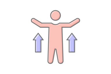 Kişisel Gerçekleştirme doğrusal renk simgesi, vektör, piksel mükemmel, illüstratör dosyası