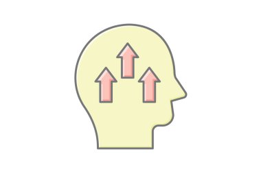 Kişisel motivasyon doğrusal renk simgesi, vektör, piksel mükemmel, illüstratör dosyası