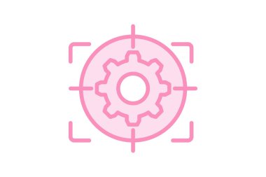 İkili satır simgesi, vektör, piksel mükemmel, illüstratör dosyasına odaklan