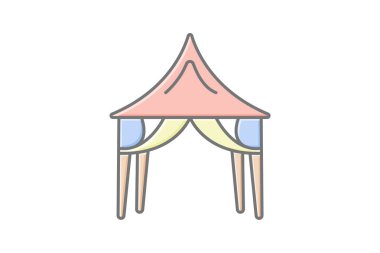 Olay Yönetimi çizgi simgesi, vektör, piksel mükemmel, illüstratör dosyası