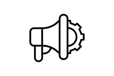 Pazarlama Satır simgesi, vektör, piksel mükemmel, illüstratör dosyası