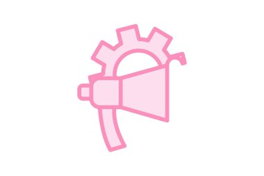 Marka Yönetimi duotone satır simgesi, vektör, piksel mükemmel, illüstratör dosyası