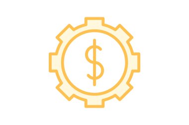 Satış Yönetimi duotone satır simgesi, vektör, piksel mükemmel, illüstratör dosyası