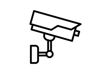 Otel Güvenlik Hattı simgesi, vektör, piksel mükemmel, illüstratör dosyası