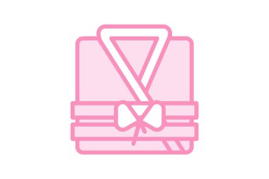 Hotel Suite duotone satır simgesi, vektör, piksel mükemmel, illüstratör dosyası